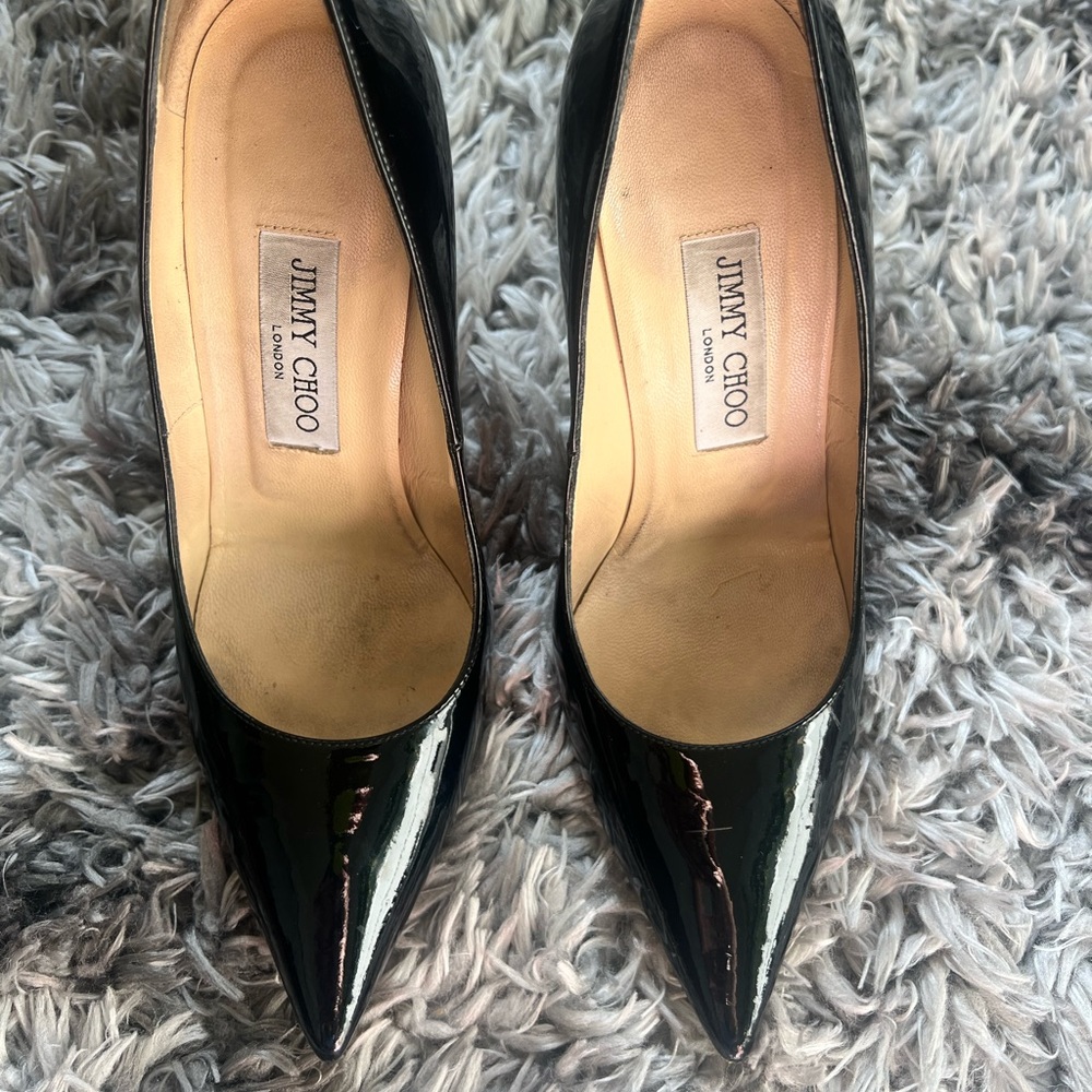 JIMMY CHOO
Anouk 120 Patent Leather Pump